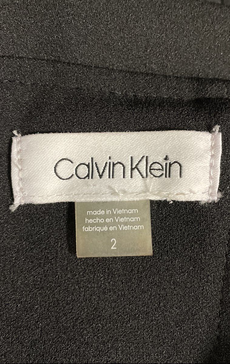 Calvin Klein Women's Black Off the Shoulder Sheath Dress CD9C17BG Sz 2 NWT
