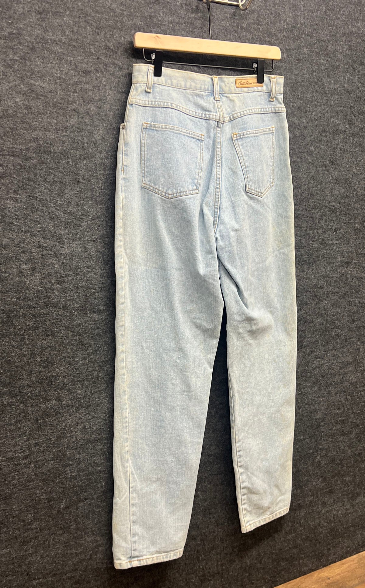 Vintage 90s Bill Blass Women's Easy Fit Light Wash Mom Jeans Tapered Sz 10