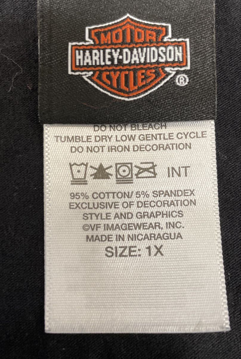 Harley-Davidson Barnett El Paso TX Dealer Scoop Neck Graphic T-Shirt Sz 1X