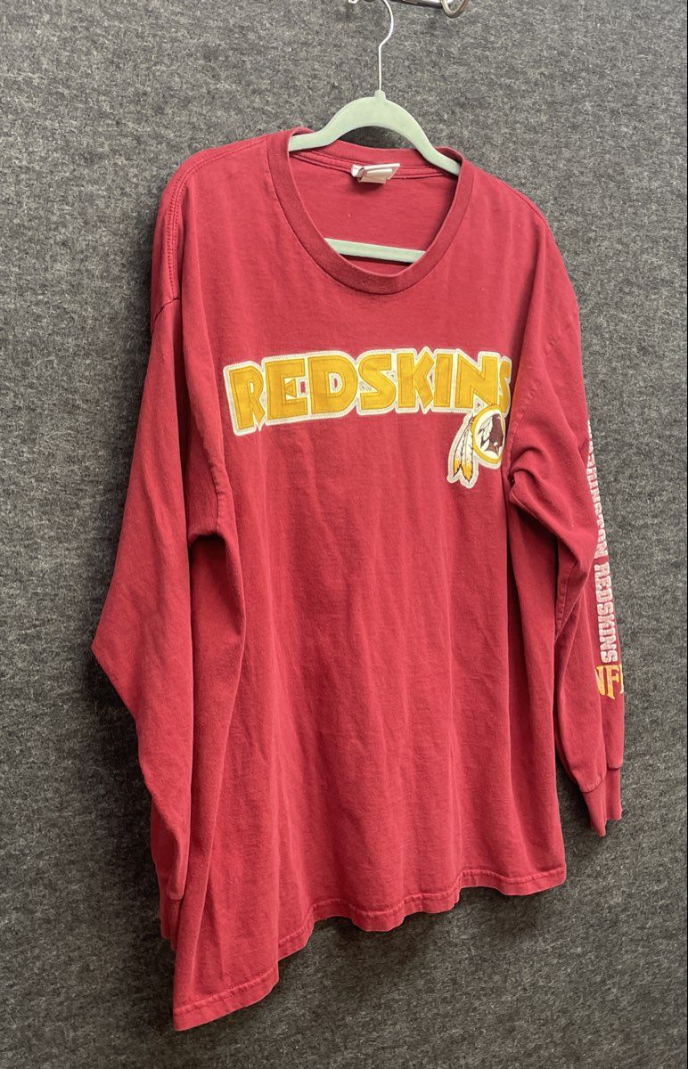 Vintage NFL Men's Washington Redskins Long Sleeve Graphic T-Shirt Red Sz 2XL