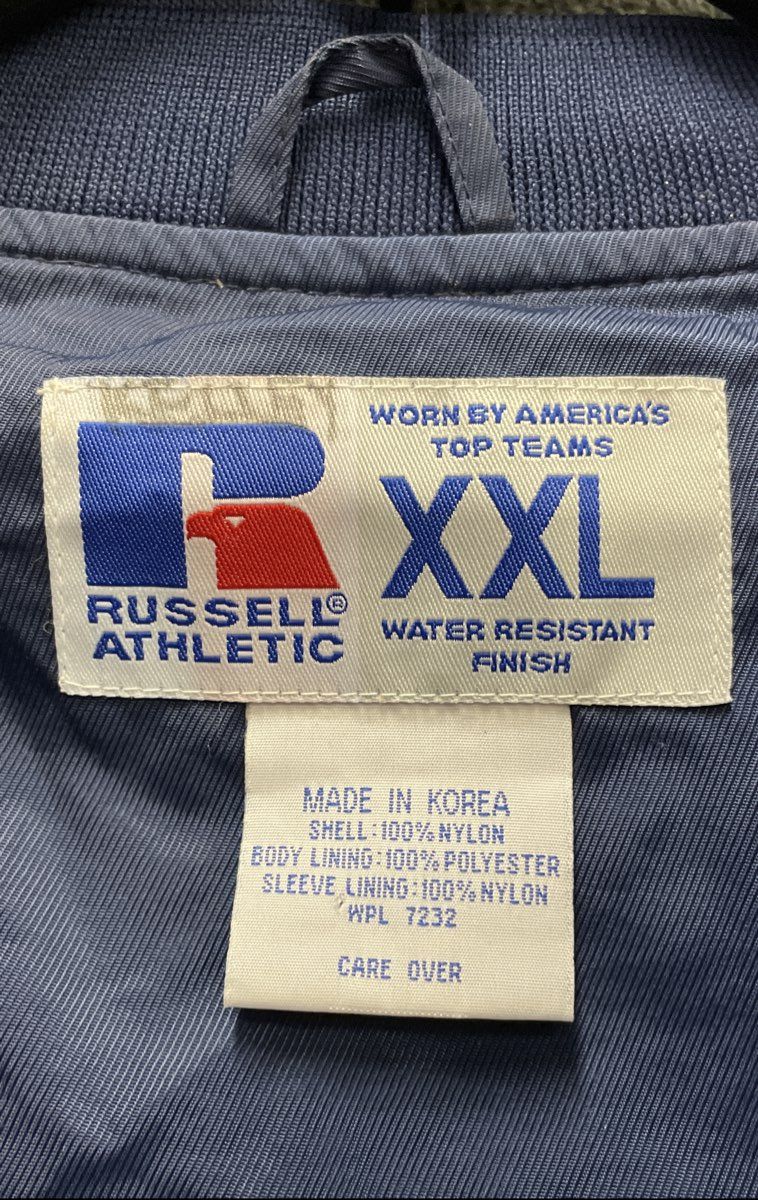 Vintage 90s Russell Athletic Virginia Men's Pullover Windbreaker Navy XXL