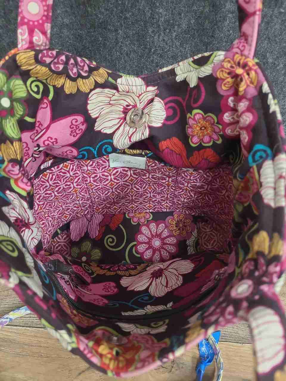Vera Bradley Quilted Cotton Handbag Tote Shoulder Bag Floral Lot of 3 Pieces