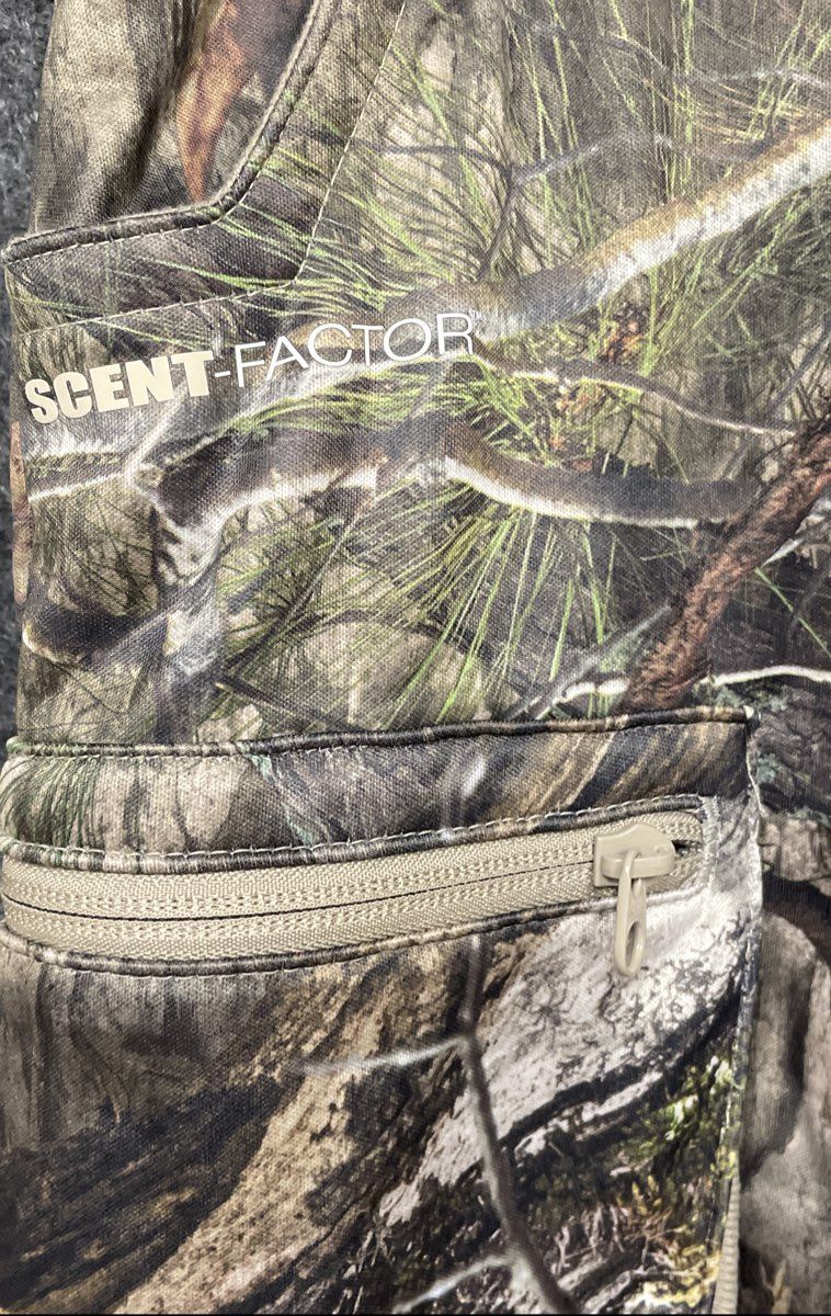 Mossy Oak Men's Timber Wolf Scent-Factor Cargo Hunting Pants Sz M