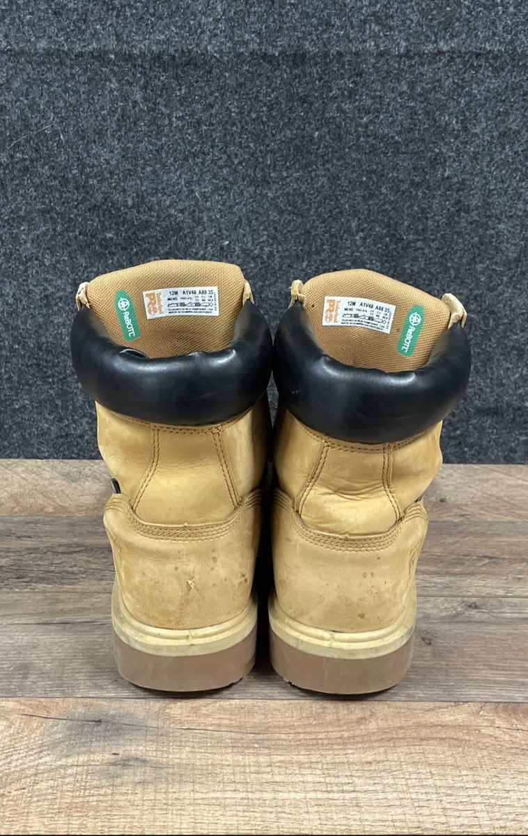 Timberland PRO Direct Attach 6" Soft Toe Waterproof Wheat Work Boots Size 12M