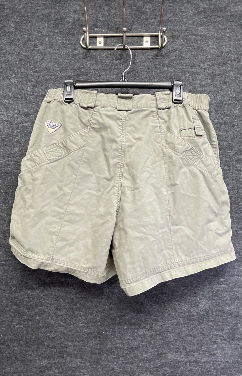 Vintage 90s Columbia PFG Men's Tan Mesh Cargo Performance Fishing Shorts Sz L