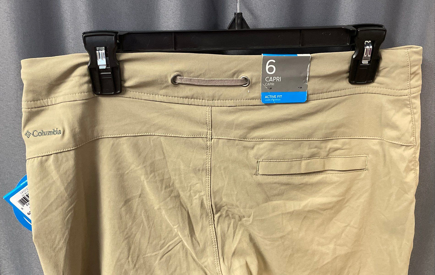 Columbia Women's Anytime Outdoor Khaki Capri Pants NWT Omni-Shield UPF 50 Sz 6