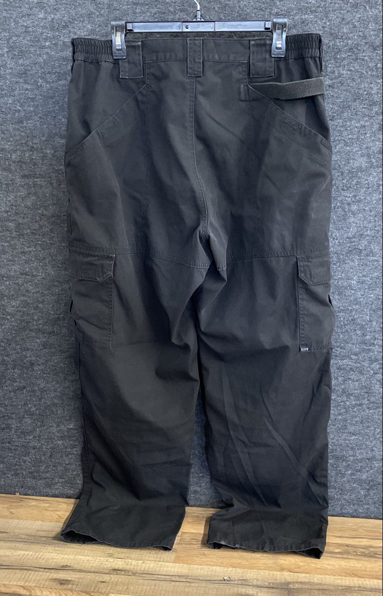 5.11 Tactical Men's Black Cargo Pants Ripstop Utility Work Trousers 36x32