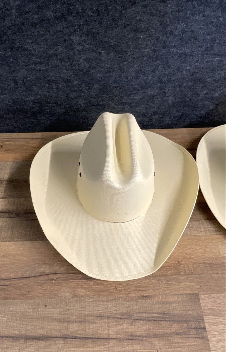Cody James Men's Ivory Woven Cowboy Hat Lot of 2 Cattleman Crease Sz S/M