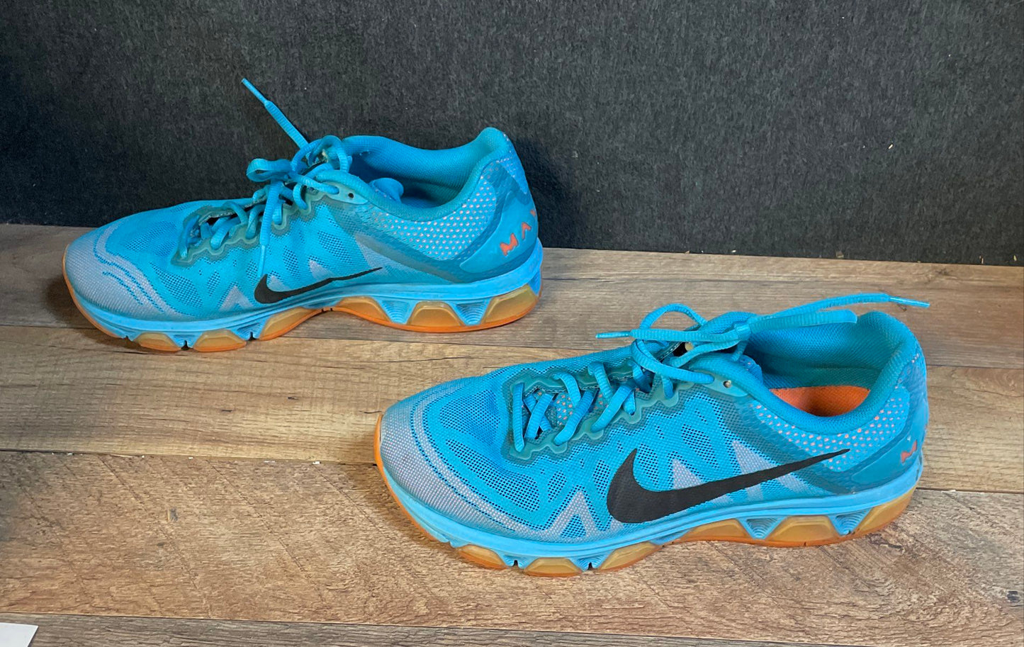 Nike Air Max Tailwind 7 Blue Orange Running Shoes Size 11