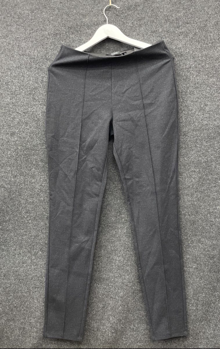 Tahari Women's The Easy Pull on Jegging Heather Black Seamed Front Sz M NWT