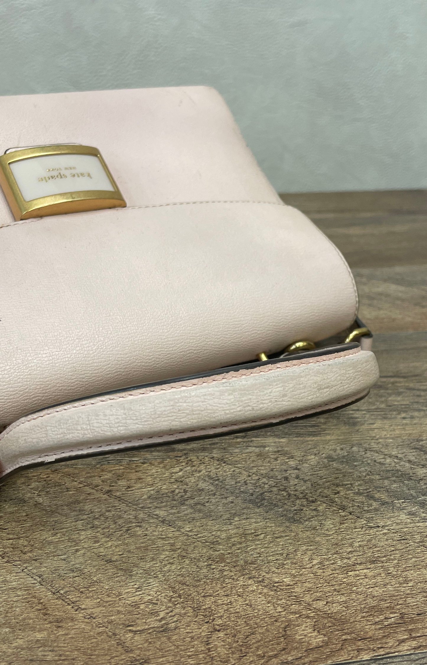 Kate Spade Pink Textured Leather Katy Medium Top Handle Crossbody Bag