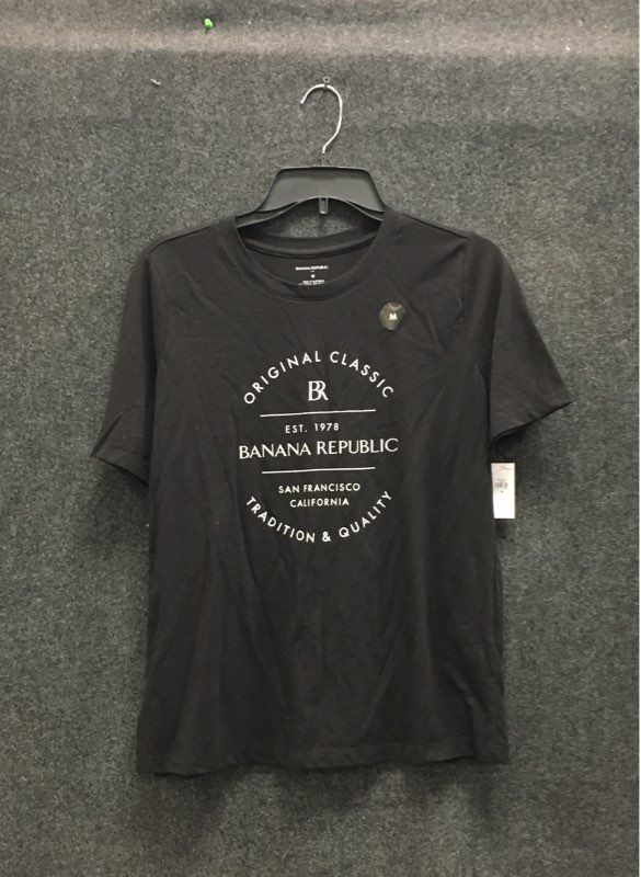 Banana Republic Men's Black Original Classic Graphic Tee Est 1978 NWT Sz M