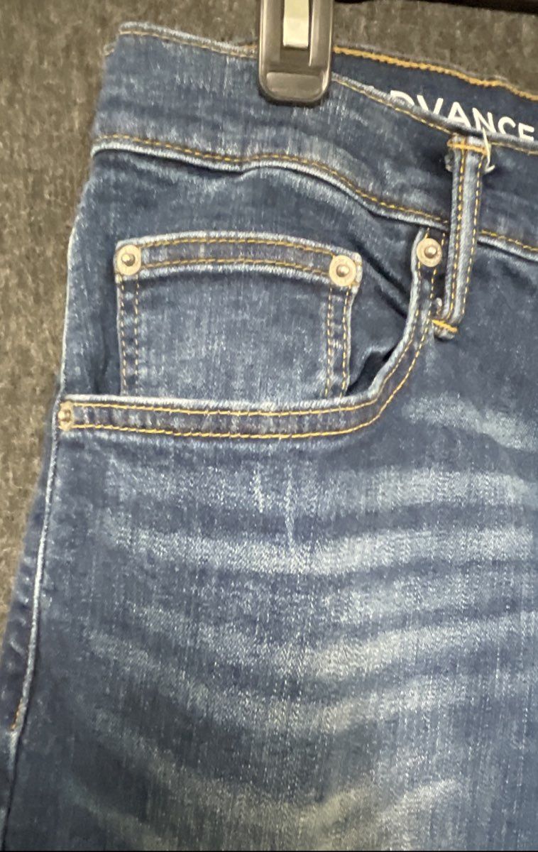 Arizona Men's Blue Advance Flex 360 Athletic Fit Whiskered Jeans Sz 32x34