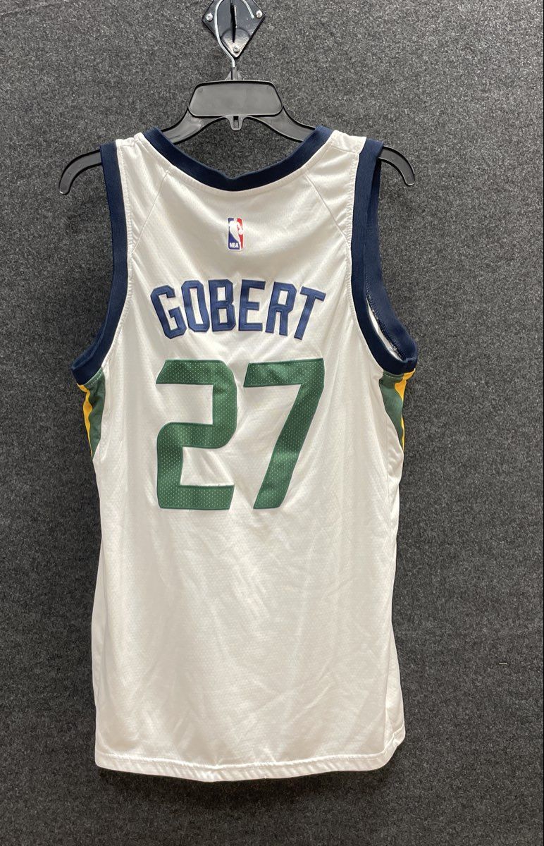 Nike Men's Utah Jazz Rudy Gobert 27 Swingman Basketball Jersey White Size 48