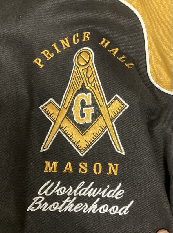 Big Boy Gear Prince Hall Freemason Fraternity Race Jacket Black Yellow 3XL 1997