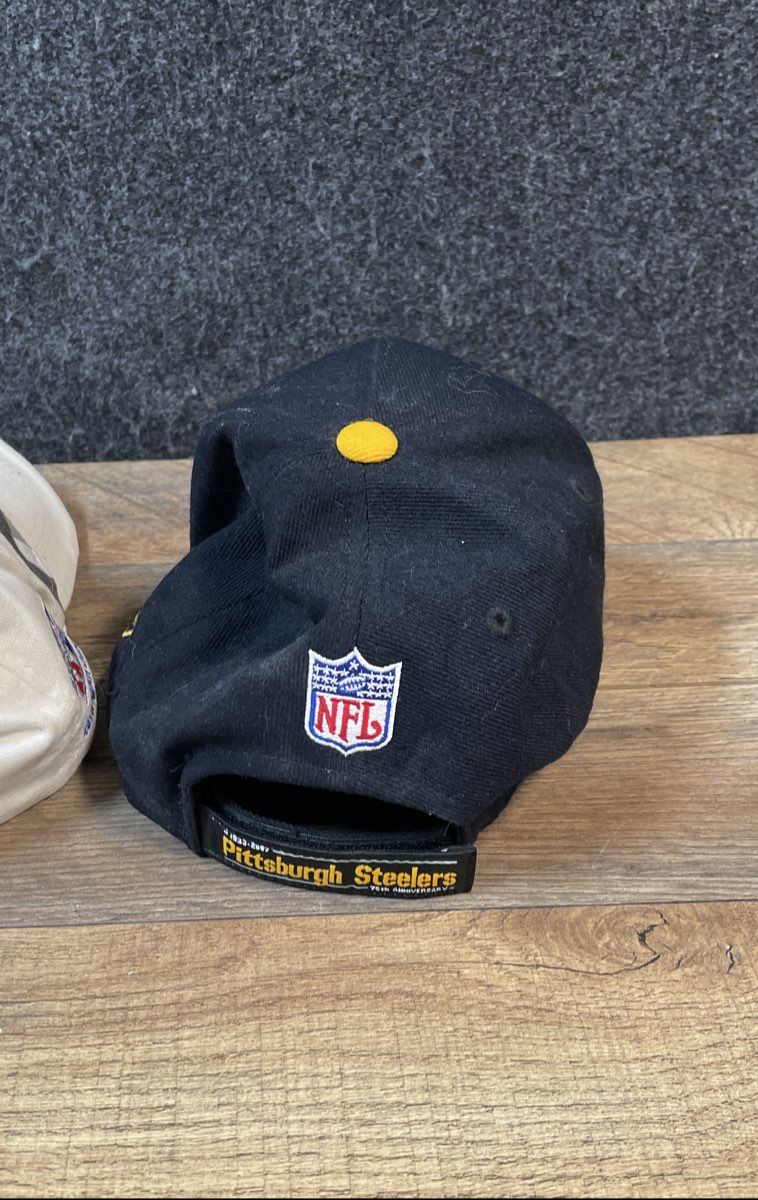Lot 4 NFL Hats Reebok Pittsburgh Steelers Super Bowl XL New Era One Size