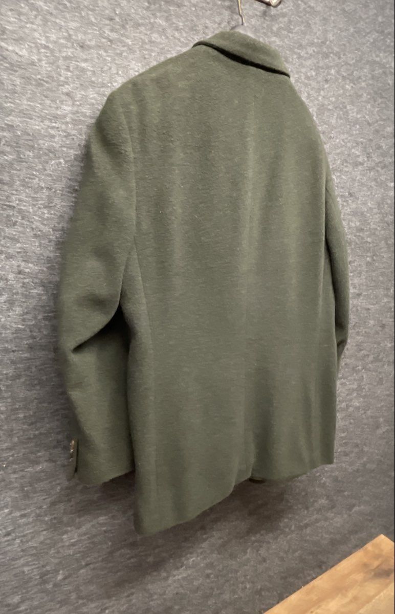 Perry Ellis Men's Green Wool Blend Two Button Blazer Sport Coat Size 42 Large
