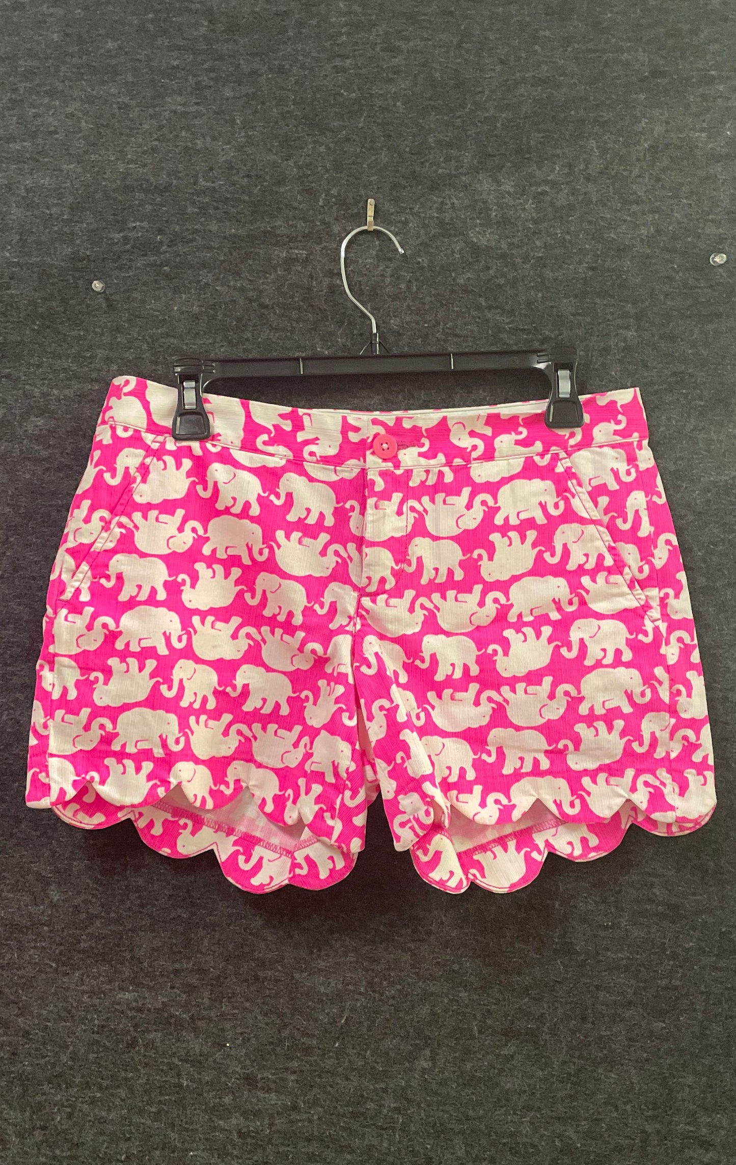 Lilly Pulitzer Women's Pink Shorts Set 2 Elephant Buttercup Callahan 5" Sz 2