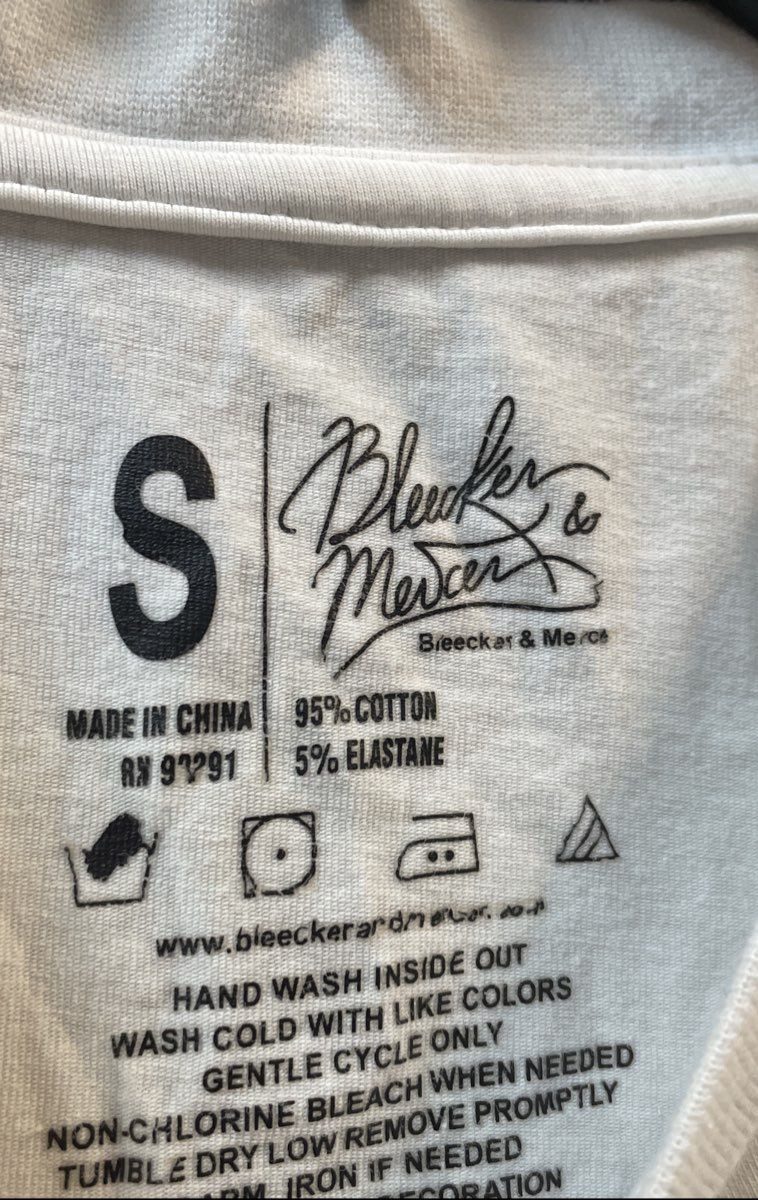 Bleecker & Mercer Men's White The World Is Yours Abstract Graphic Tee Sz Small