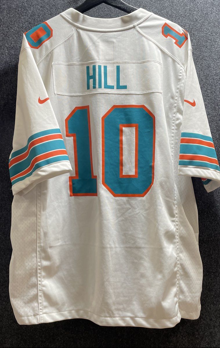 Nike Men's Miami Dolphins Tyreek Hill White Game Jersey Sz XL