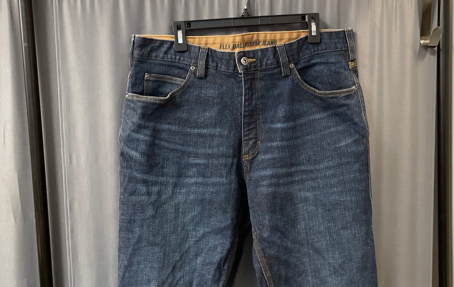 Duluth Trading Co Men's Blue Flex Ballroom Gusseted Jeans Size 38x34