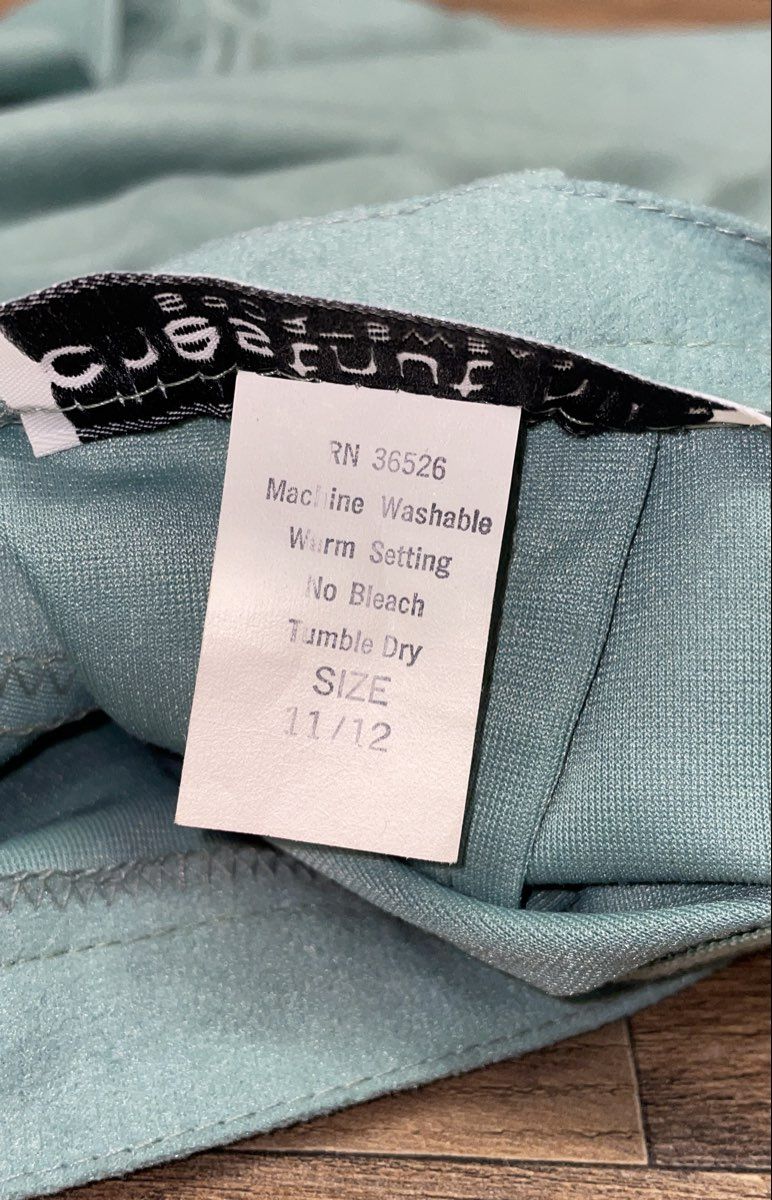 Vintage 90s Chestnut Hill Women's Mint Green 2 Piece Pant Suit Blazer Sz 11/12