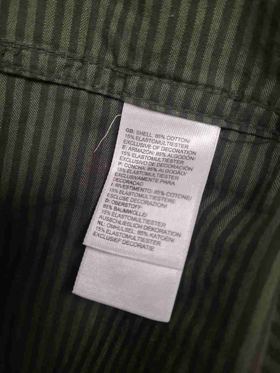 The North Face Men's Green Microstripe Long Sleeve Button Down Shirt Sz XL