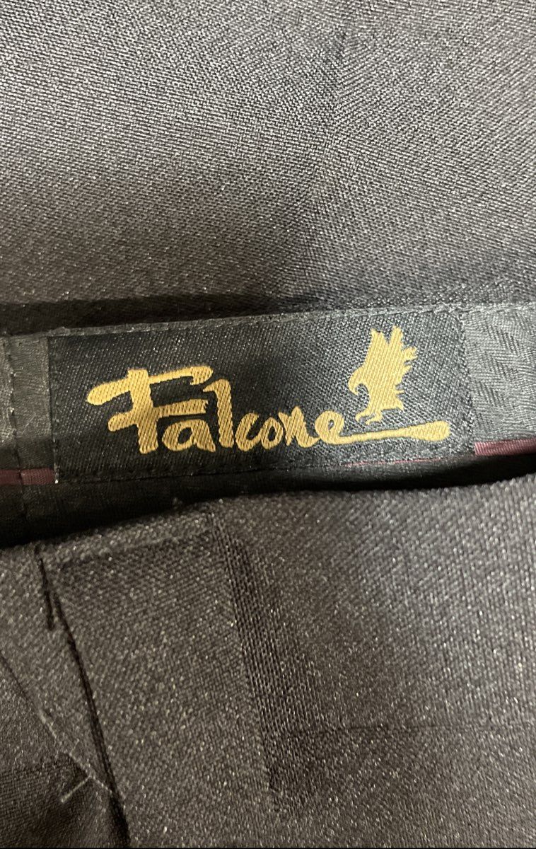 Falcone Men's Black Pleated Front Cuffed Dress Pants Size 33L