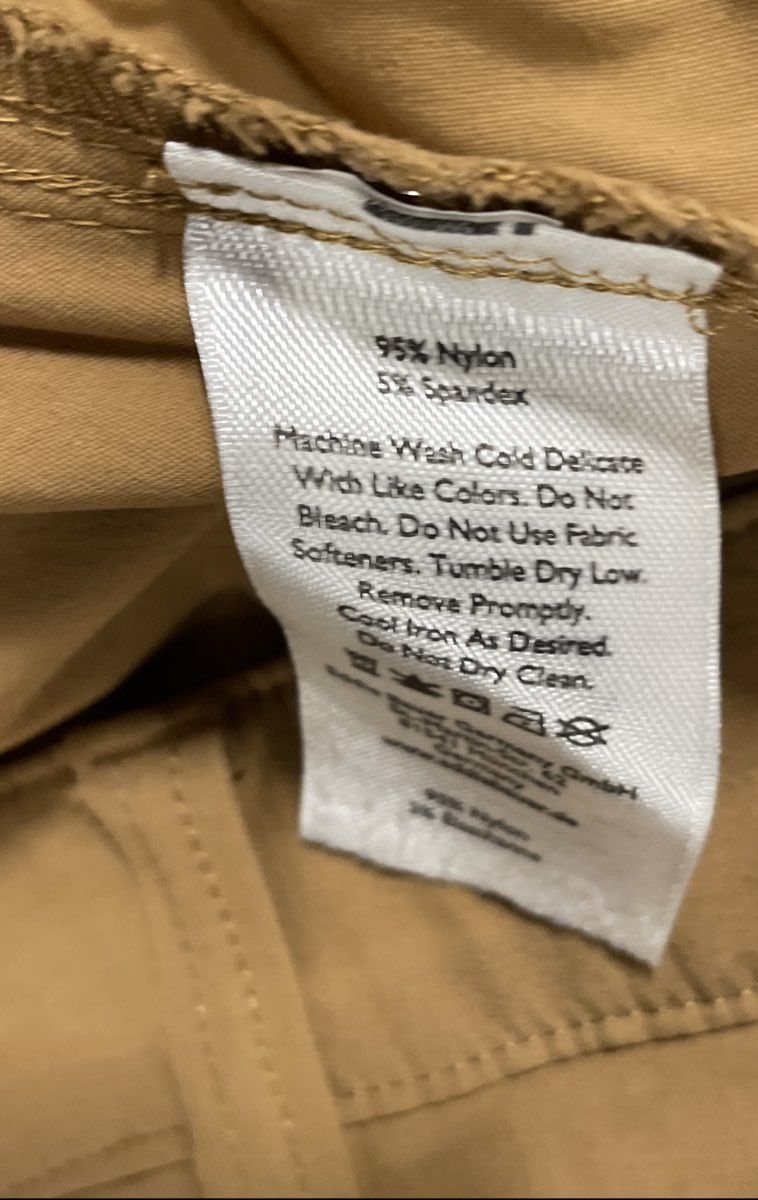Eddie Bauer Men's Khaki Guide Shorts Nylon Spandex Hiking Tech Size 40