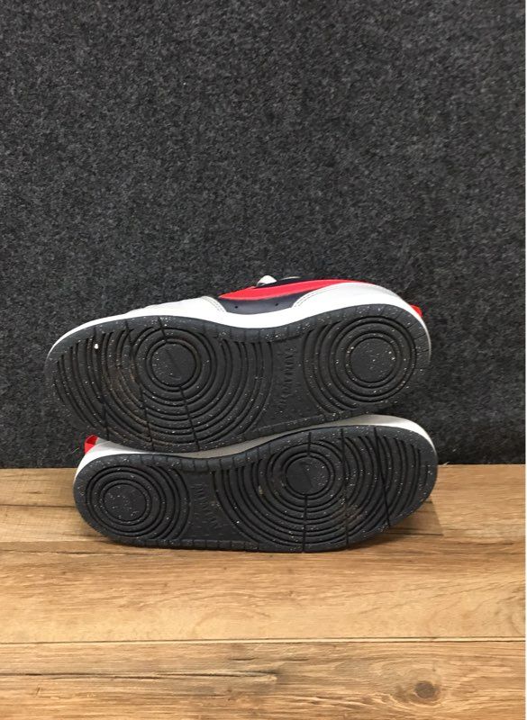 Nike Court Borough Low Recraft Black Red Grey Sneakers Size 6Y DV5456-003