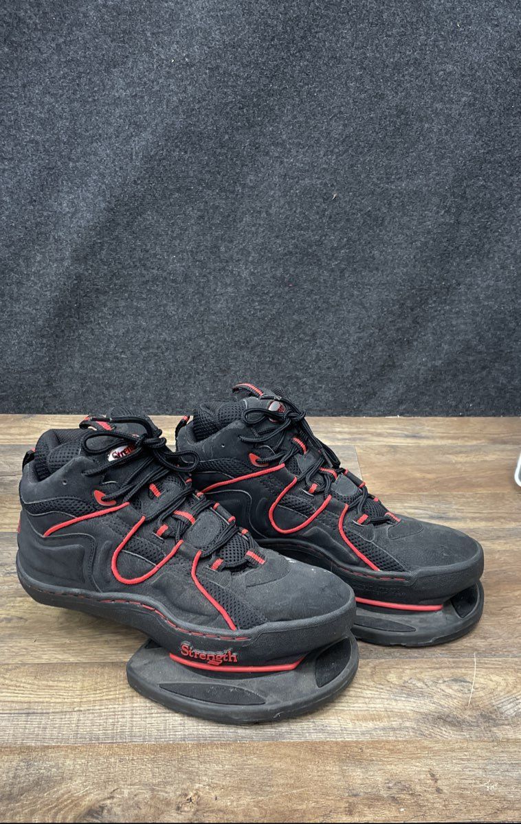 Strength Systems Plyometric Jump Training Shoes Black Red High Top