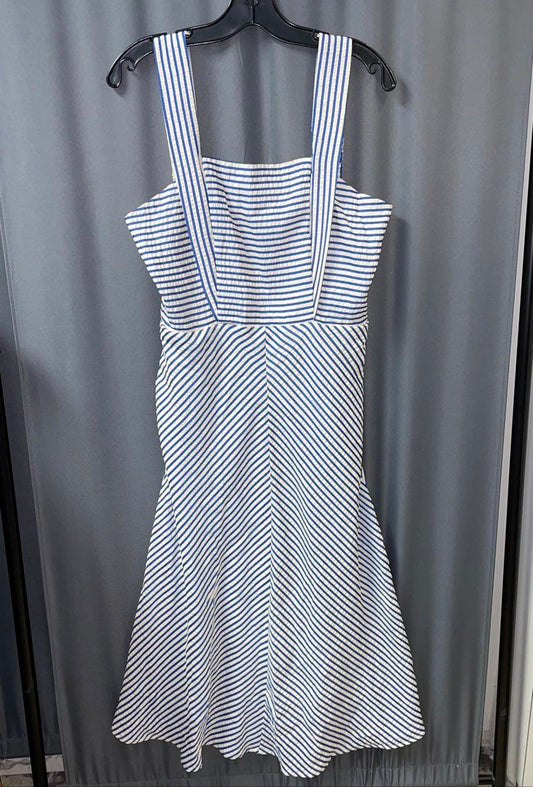 Blue/White Draper James Short Sleeve Dress - Size M