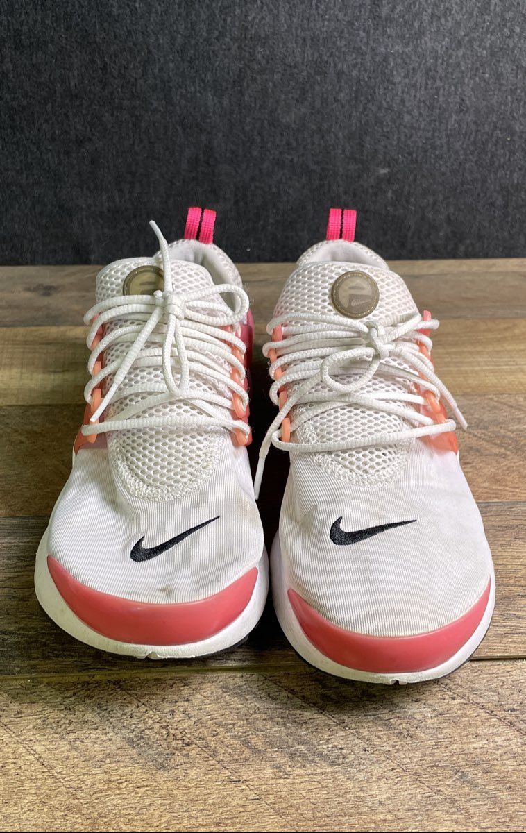 Nike Air Presto White Hyper Pink Orange Youth Sneakers Size 7Y