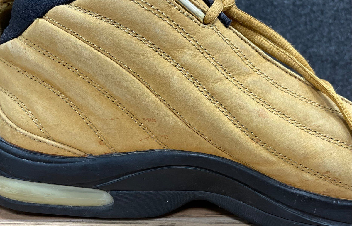 Vintage 90s Nike Air Max Elite Wheat Gold Basketball Shoes Mens Size 12
