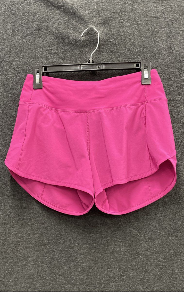 Lululemon Women's Speed Up Short Tall Running Hot Pink Sz 4