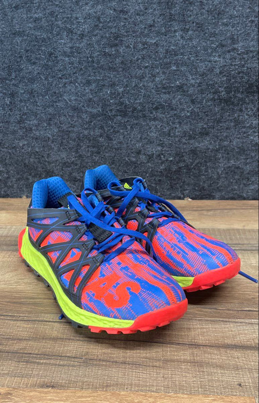 Adidas Vigor Bounce Blue Orange Lime Kids Trail Running Sneakers Size 3.5