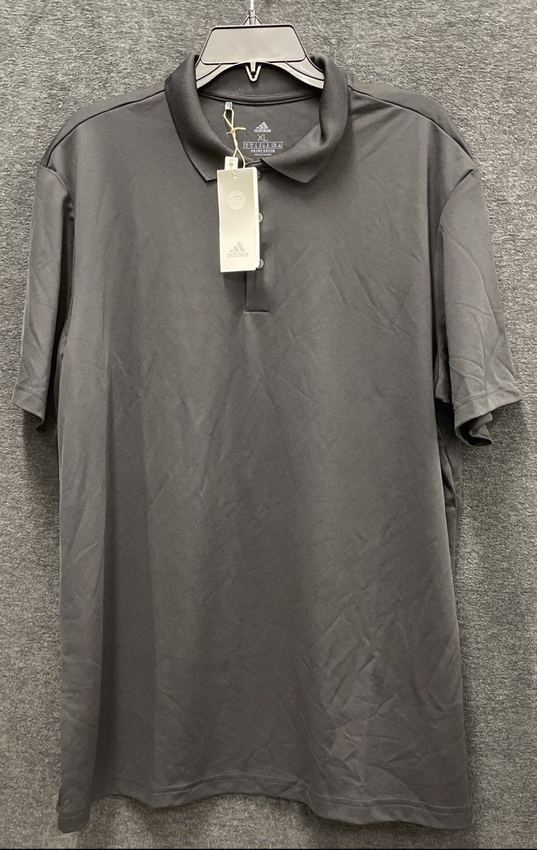 Adidas Men's Primegreen Black Short Sleeve Performance Polo Shirt Sz XL NWT