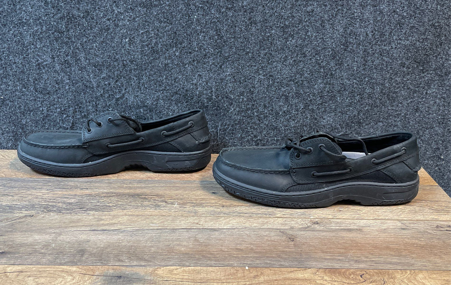 Sperry Top-Sider Billfish 3-Eye Black Leather Boat Shoes Men's Size 10W