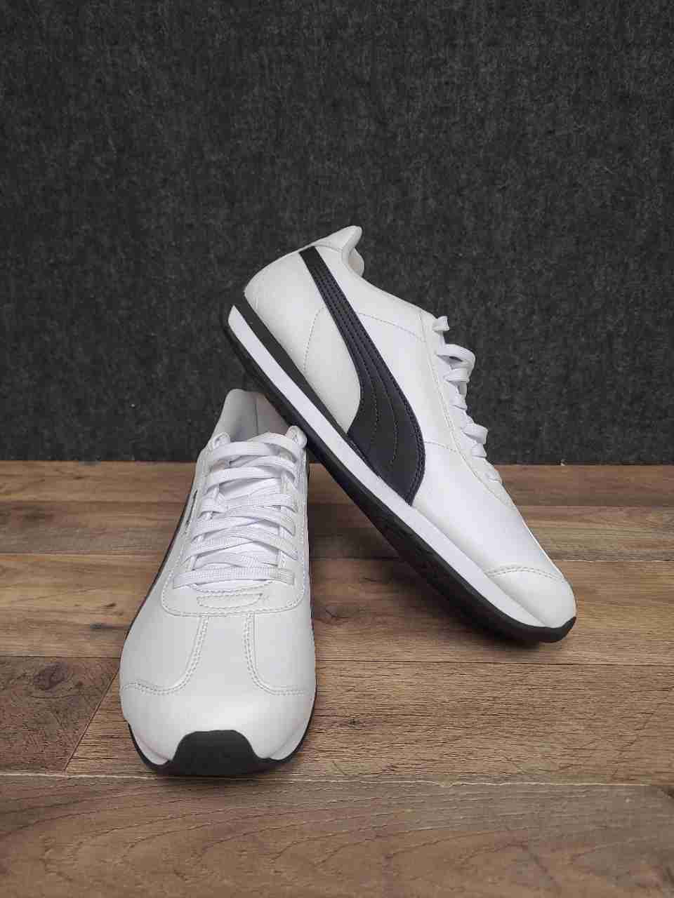 Puma Turin 3 White Black Low Top Lifestyle Sneakers Size 10