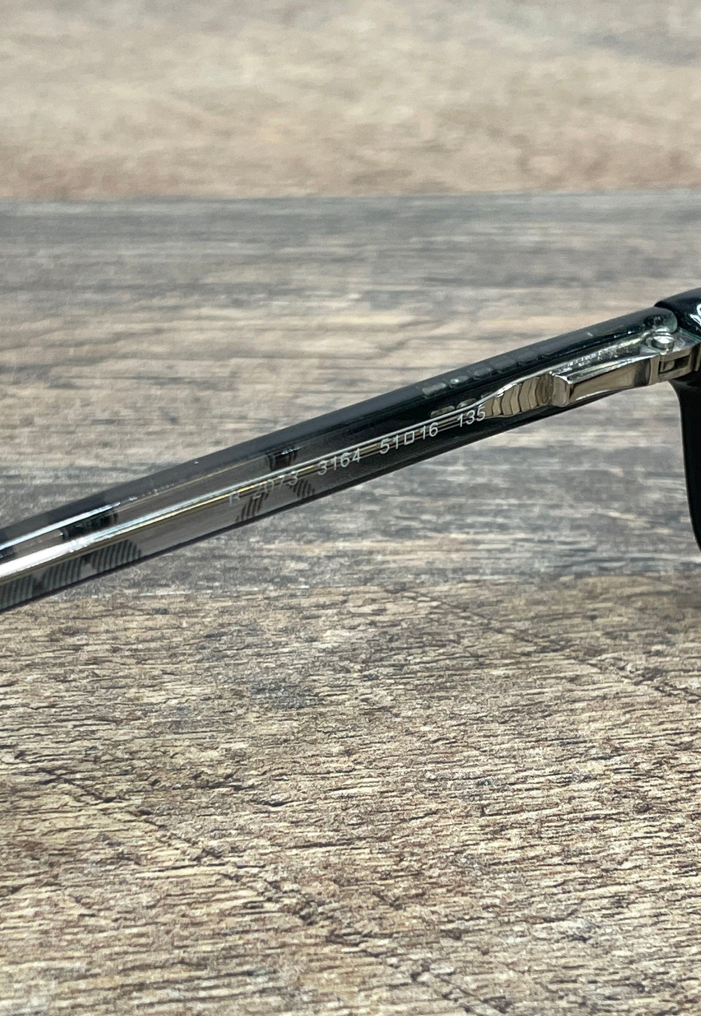 Burberry Black Check B 3164 Eyeglasses Frames Made in Italy Sz 51-16-135 COA