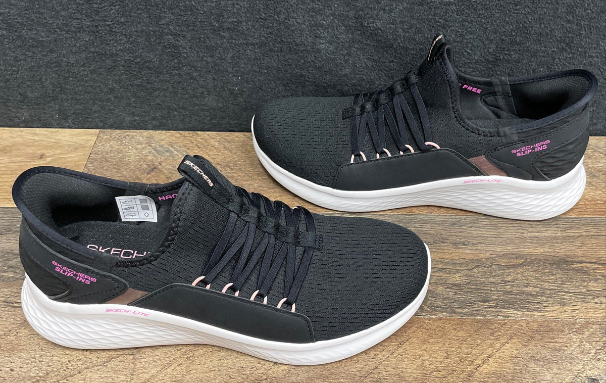 Skechers Hands Free Slip-Ins Skech-Lite Pro Black Pink Women's Size 9