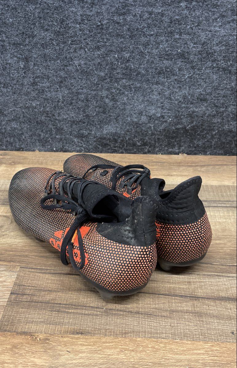 Adidas X 17.2 FG Pyrostorm Black Solar Orange Soccer Cleats Size 10.5