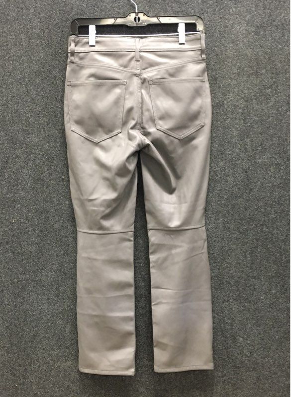 GAP Women's Gray Faux Leather Vintage Slim High Rise Pants Sz 27/4P NWT