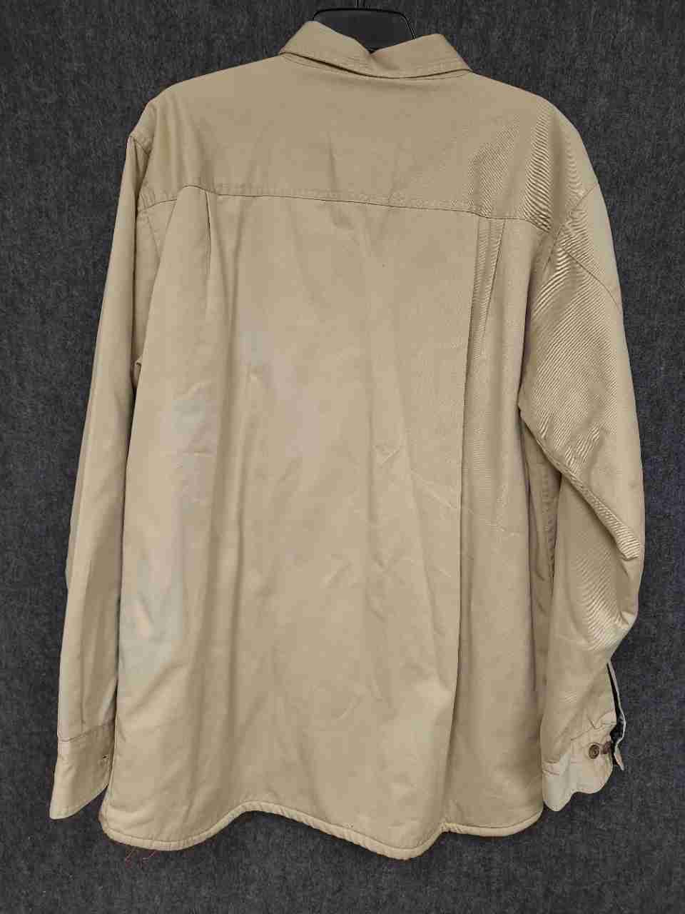 Junction West Men's Tan Cotton Fleece Lined Shirt Jacket Work Shirt Sz XL