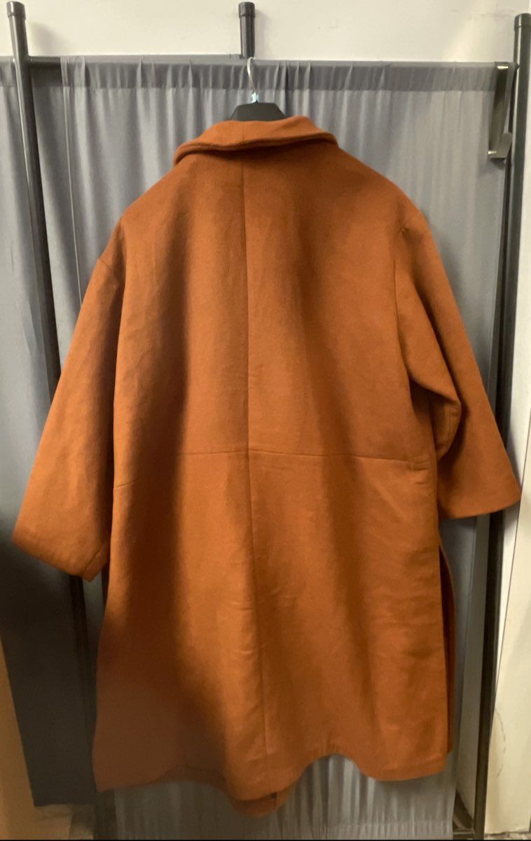 Lane Bryant Women's Rust Wool Blend Open Front Coat Oversized Sz 28