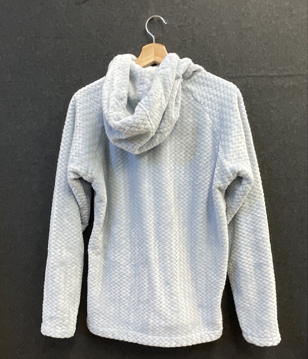 Columbia Women's Light Blue Fire Side II Sherpa Half Zip Hoodie Pullover Sz M