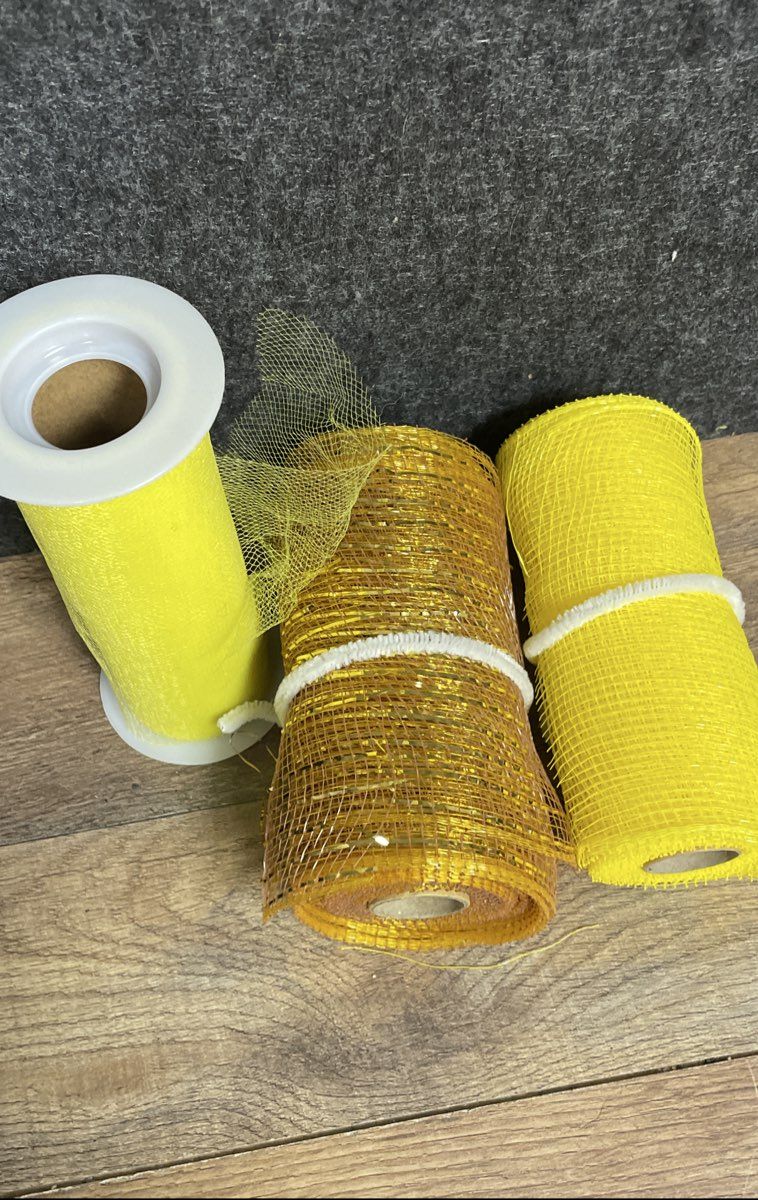 Large Craft Ribbon & Tulle Lot Mesh Deco Wreath Gift Wrap Green Bay Packers
