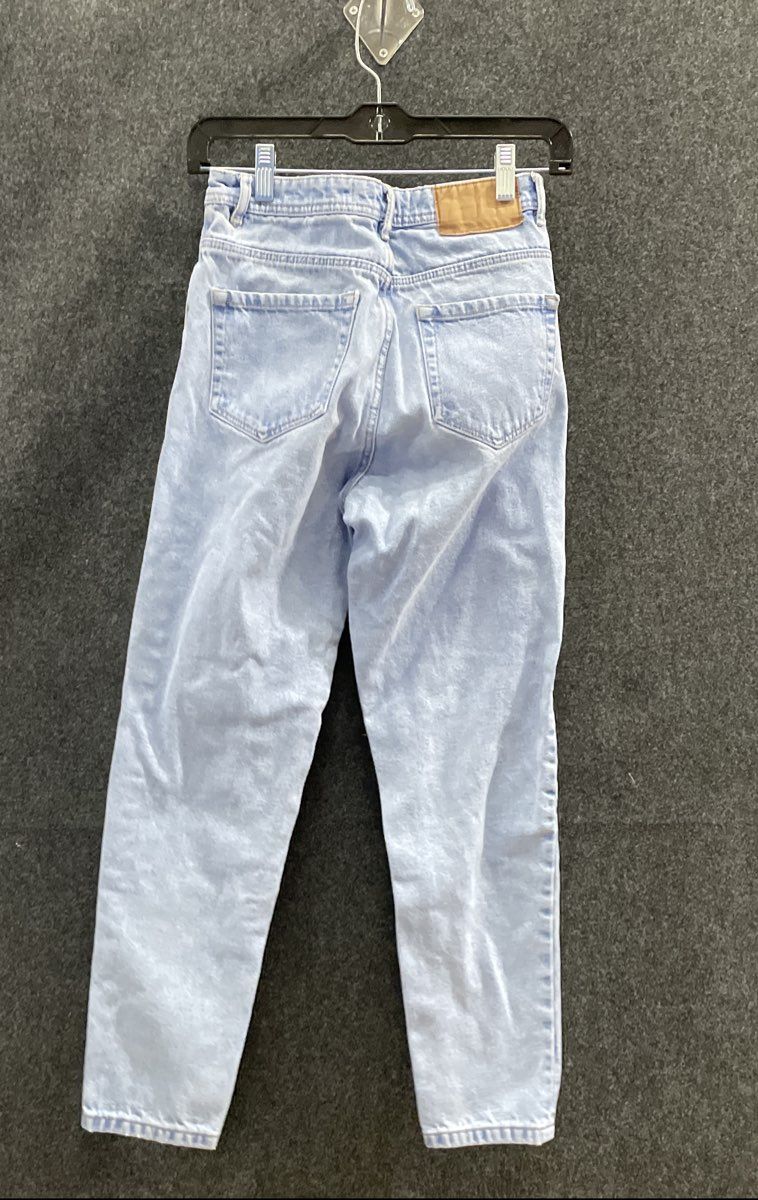 Zara Women's Light Wash High Rise Tapered Leg Mom Jeans Trafaluc Denimwear Sz 2