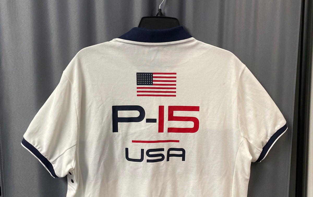 Polo Ralph Lauren Men's Open 65 Offshore Racing Polo Shirt White P-15 Sz L