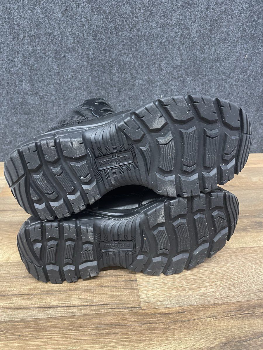 Interceptor Guard Black Side Zip 6 Inch Tactical Duty Boots Men's Size 8
